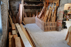 Nachher: Das Holzlager, in dem man tatsächlich Holz findet.